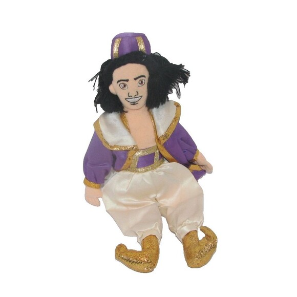 Lot of 3 Disney Aladdin Beanbag Plush Toys Aladdin Genie Jafar - Picture 4 of 8